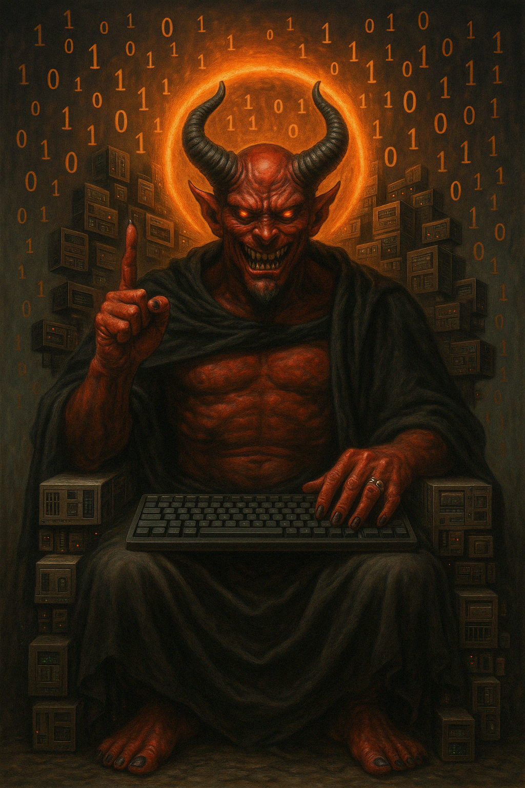 Dark painting of Robby